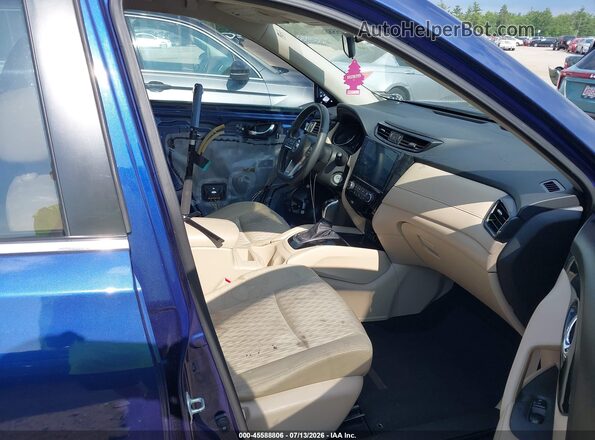 JN8AT2MV8HW000614 2017 NISSAN ROGUE Blue Вид салону спереду