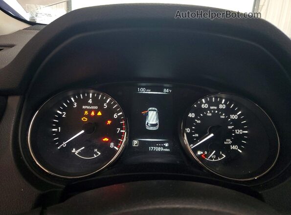 JN8AT2MV8HW003593 2017 NISSAN ROGUE Silver ხელსაწყოთა პანელის ხედი