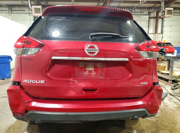 JN8AT2MV8HW003996 2017 NISSAN ROGUE Red Vista trasera