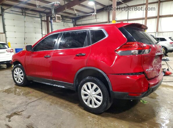JN8AT2MV8HW003996 2017 NISSAN ROGUE Red Trasero izquierdo