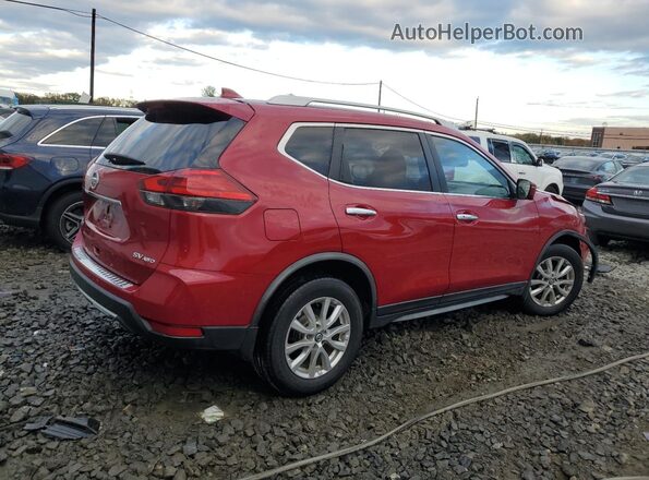 JN8AT2MV8HW267252 2017 NISSAN ROGUE Красный Задняя правая четверть