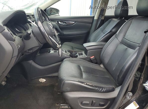 JN8AT2MV8JW318495 2018 NISSAN ROGUE Черный Вид салона спереди