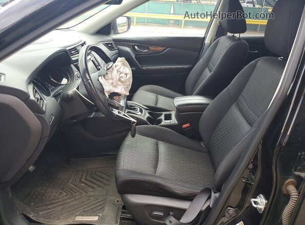 JN8AT2MV8JW328475 2018 NISSAN ROGUE Black Widok wnętrza z przodu