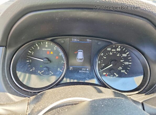 JN8AT2MV8KW379640 2019 NISSAN ROGUE Black Vista del cuadro de instrumentos