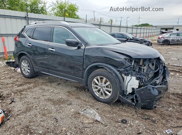 JN8AT2MV8LW105372 2020 NISSAN ROGUE Черный Передняя правая четверть