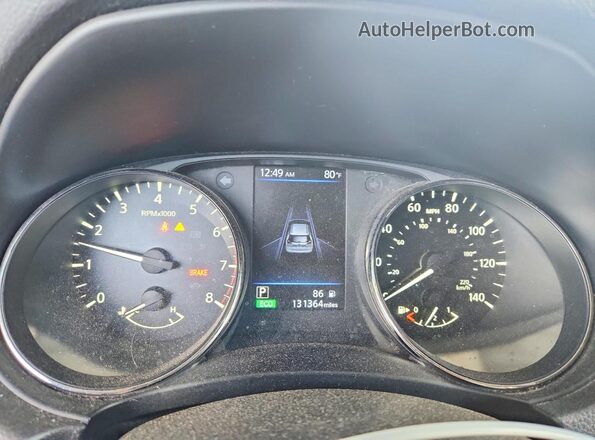 JN8AT2MV8LW109230 2020 NISSAN ROGUE Blue Սարքավորումների վահանակի տեսք