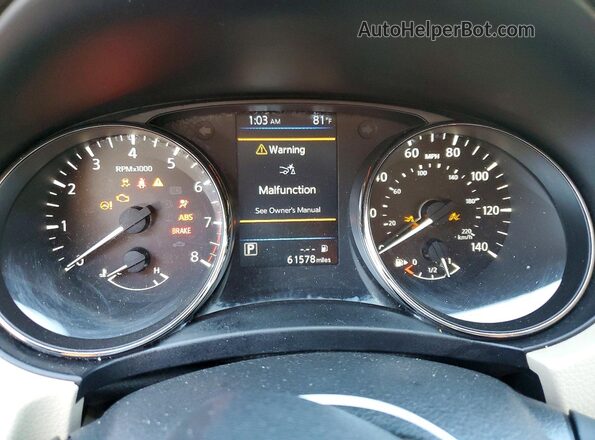 JN8AT2MV8LW141482 2020 NISSAN ROGUE Белый Вид щитка приборов