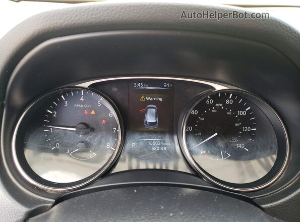 JN8AT2MV9GW137673 2016 NISSAN ROGUE Серый Вид щитка приборов