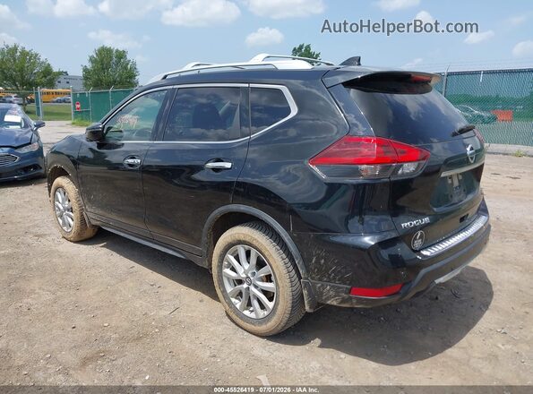 JN8AT2MV9KW393448 2019 NISSAN ROGUE Black Trasero izquierdo