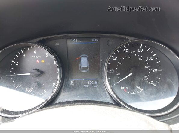 JN8AT2MV9KW393448 2019 NISSAN ROGUE Black Vista de los asientos traseros
