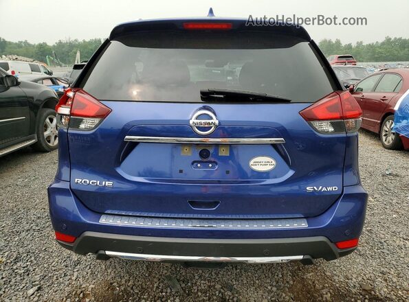 JN8AT2MV9LW123203 2020 NISSAN ROGUE Blue Вид ззаду