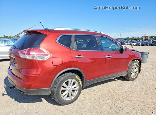 JN8AT2MVXGW137343 2016 NISSAN ROGUE Темно-бордовый Задняя правая четверть