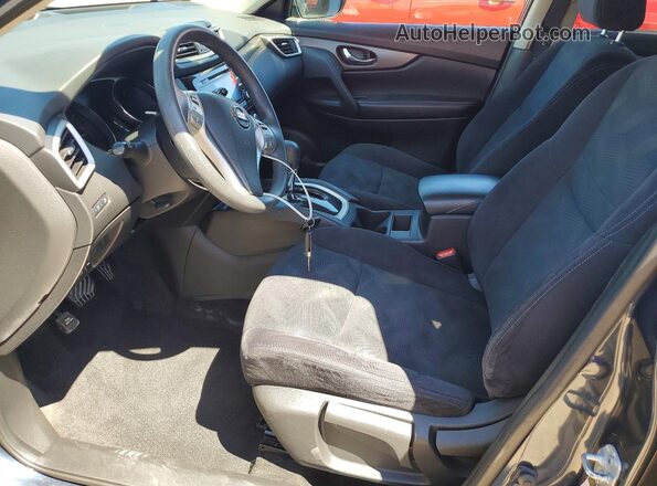 JN8AT2MVXGW149072 2016 NISSAN ROGUE Blue Widok wnętrza z przodu