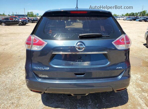 JN8AT2MVXGW149072 2016 NISSAN ROGUE Blue Widok z tyłu