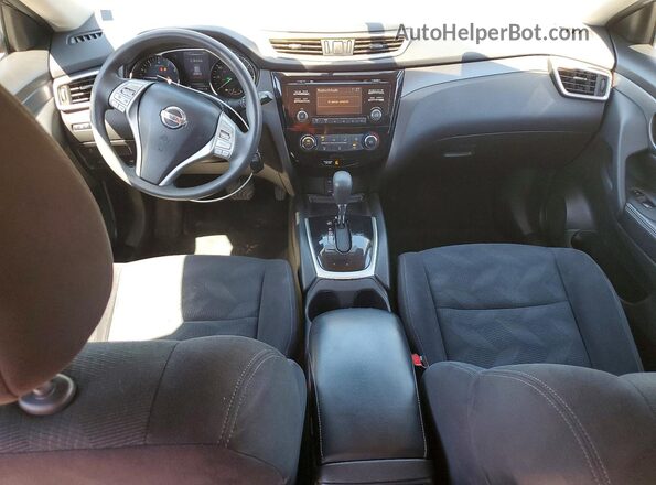 JN8AT2MVXGW149072 2016 NISSAN ROGUE Blue Widok deski rozdzielczej