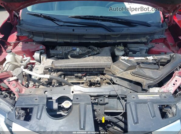 JN8AT2MVXHW254227 2017 NISSAN ROGUE Красный Вид сзади
