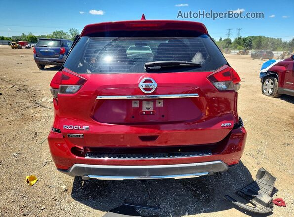 JN8AT2MVXHW274946 2017 NISSAN ROGUE Red Widok z tyłu