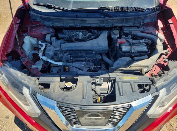 JN8AT2MVXHW274946 2017 NISSAN ROGUE Red Widok wnętrza z tyłu