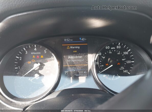 JN8AT2MVXLW121069 2020 NISSAN ROGUE Silver Հետևի նստատեղերի տեսք