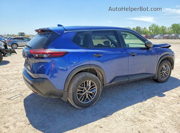 JN8AT3AA5MW013936 2021 NISSAN ROGUE Blue უკანა მარჯვენა