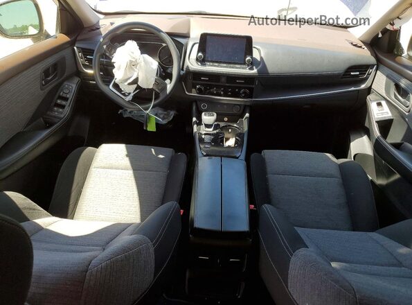 JN8AT3AA5MW013936 2021 NISSAN ROGUE Blue წინა პანელის ხედი