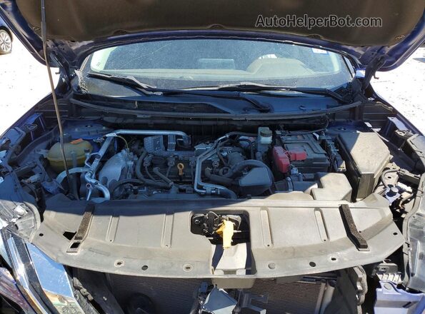 JN8AT3AA5MW013936 2021 NISSAN ROGUE Blue ძრავის განყოფილების ხედი