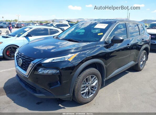 JN8AT3AA9MW017181 2021 NISSAN ROGUE Black Vista tres cuartos delantera izquierda