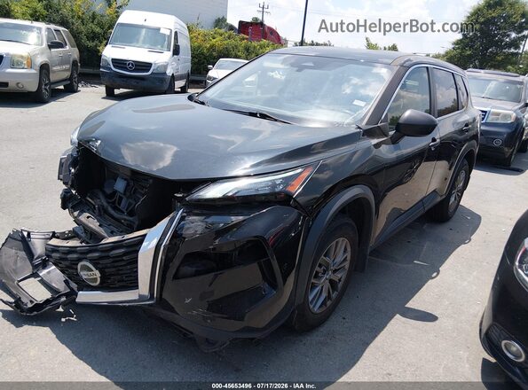 JN8AT3AAXMW001054 2021 NISSAN ROGUE Черный Передняя левая четверть
