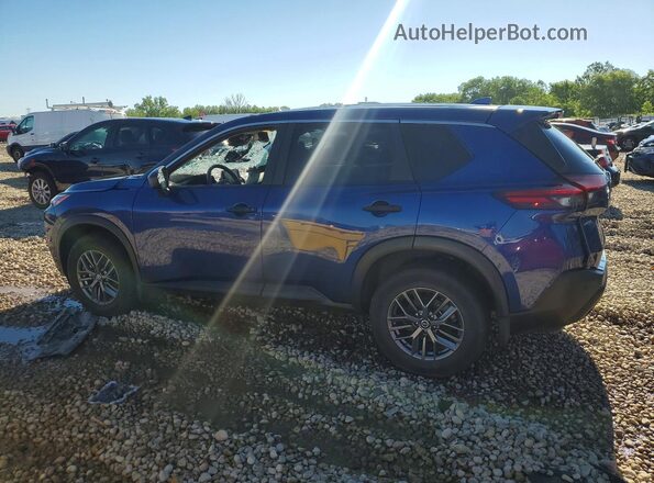 JN8AT3AB1MW223801 2021 NISSAN ROGUE Blue Trasero izquierdo