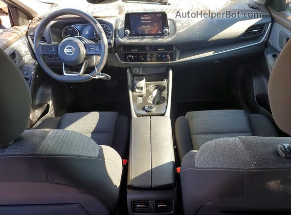 JN8AT3AB1MW223801 2021 NISSAN ROGUE Blue Vista del salpicadero