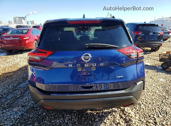 JN8AT3AB1MW223801 2021 NISSAN ROGUE Blue Vista trasera
