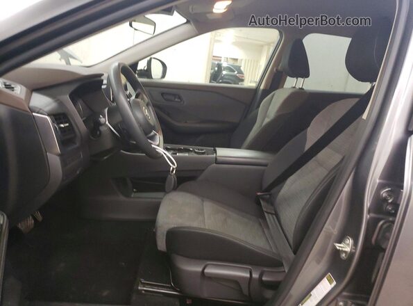 JN8AT3AB2MW208191 2021 NISSAN ROGUE Gray Widok wnętrza z przodu