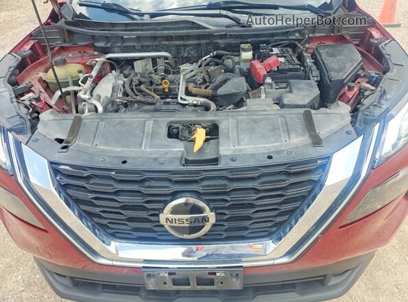 JN8AT3AB3MW208488 2021 NISSAN ROGUE Red Вид підкапотного простору