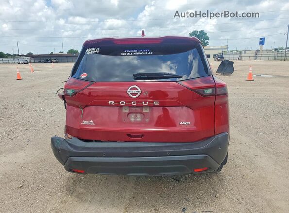 JN8AT3AB3MW208488 2021 NISSAN ROGUE Red Вид ззаду