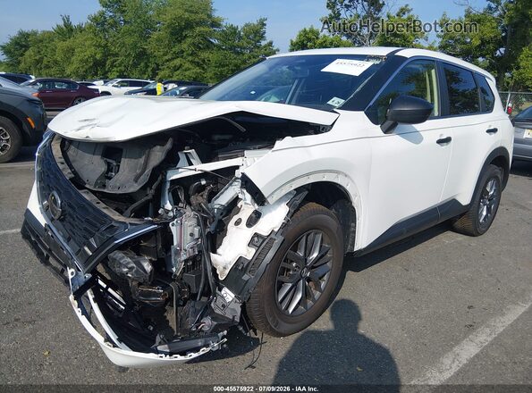 JN8AT3AB3MW227123 2021 NISSAN ROGUE White წინა მარცხენა ხედი სამი მეოთხედიდან