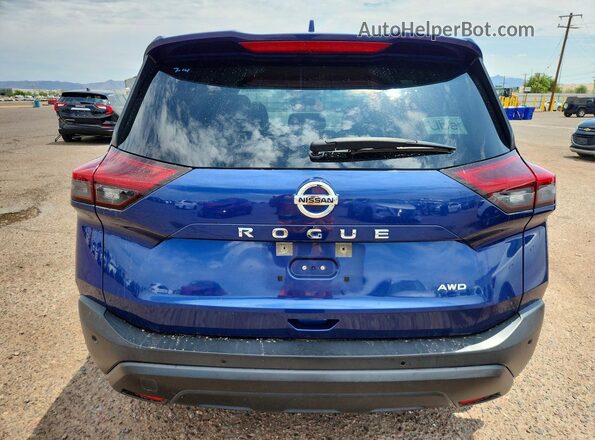 JN8AT3AB4MW223646 2021 NISSAN ROGUE Blue Vista trasera
