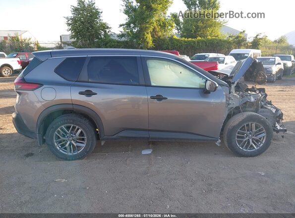 JN8AT3AB9MW210875 2021 NISSAN ROGUE Gray Вид задньої частини салону