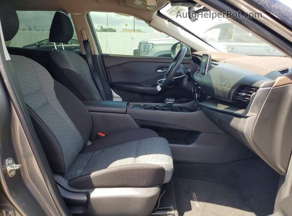 JN8AT3BA2MW025458 2021 NISSAN ROGUE Gray Widok wnętrza z przodu