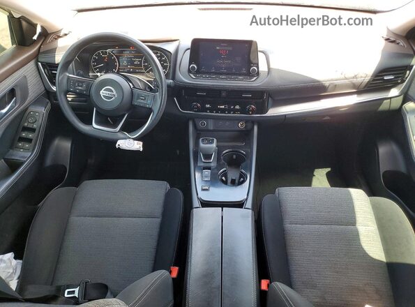 JN8AT3BA2MW025458 2021 NISSAN ROGUE Gray Widok deski rozdzielczej