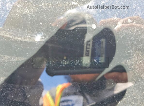 JN8AT3BA2MW025458 2021 NISSAN ROGUE Gray Widok naklejki z numerem VIN