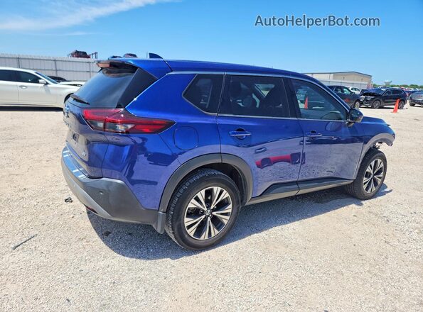 JN8AT3BA4MW010086 2021 NISSAN ROGUE Blue უკანა მარჯვენა