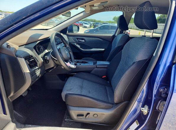 JN8AT3BA4MW010086 2021 NISSAN ROGUE Blue წინა სალონის ხედი