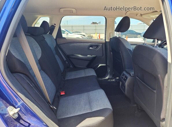 JN8AT3BA4MW010086 2021 NISSAN ROGUE Blue უკანა სავარძლების ხედი
