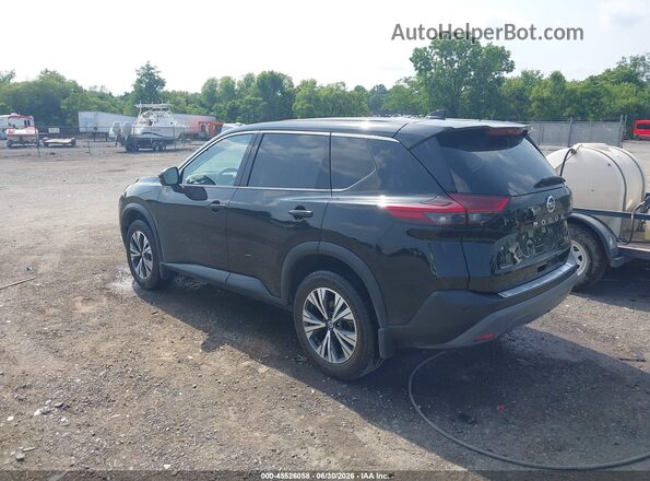 JN8AT3BAXMW009749 2021 NISSAN ROGUE Black უკანა მარცხენა