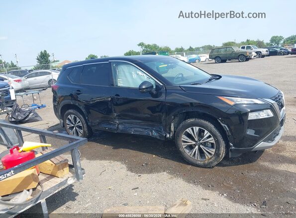 JN8AT3BAXMW009749 2021 NISSAN ROGUE Black უკანა სალონის ხედი