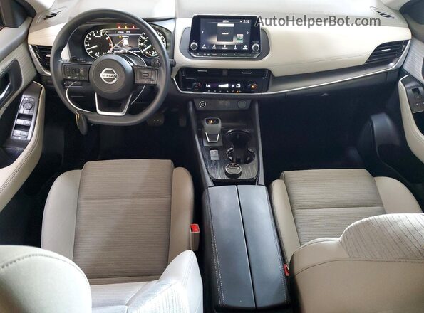 JN8AT3BB0MW209595 2021 NISSAN ROGUE Красный Вид панели приборов