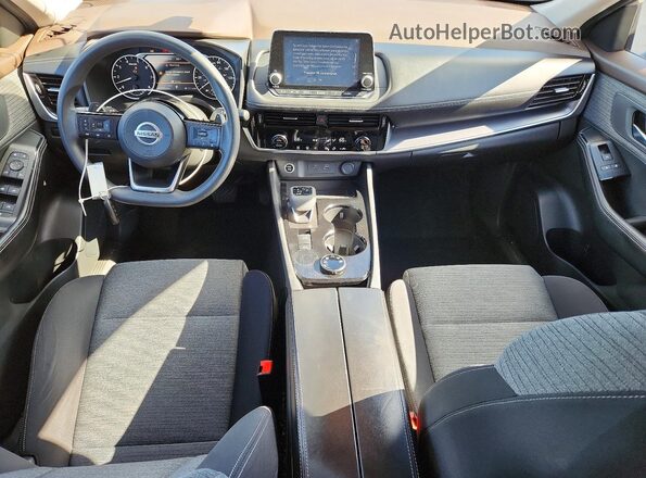 JN8AT3BB3MW207470 2021 NISSAN ROGUE Silver Вид панелі приладів