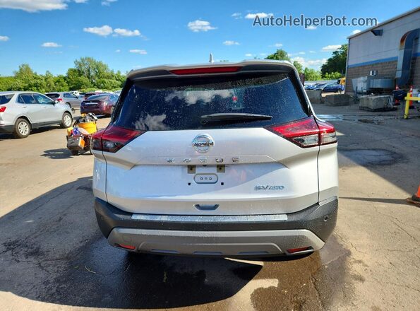 JN8AT3BB3MW207470 2021 NISSAN ROGUE Silver Вид ззаду