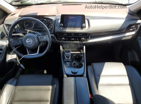 JN8AT3BB5MW222536 2021 NISSAN ROGUE Blue Dashboard view
