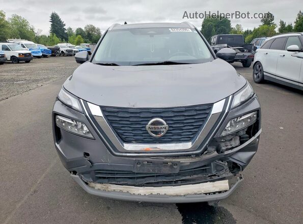 JN8AT3BB7MW230492 2021 NISSAN ROGUE Gray Front view